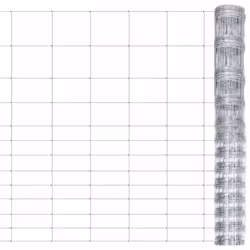 vidaXL Garden Fence Galvanised Steel 50x1,5 m Wire Mesh Wire Fence Roll Panel