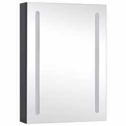 vidaXL LED Bathroom Mirror Cabinet Vanity Mirror LED Mirrored Cabinet Wall