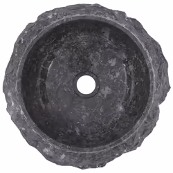 vidaXL Sink Grey Marble Natural Stone Basin Washroom Bathroom Home Accessory - Additional view 9