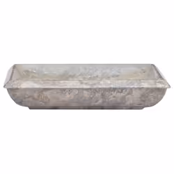 vidaXL Sink Grey 50x35x10 cm Marble Washroom Natural Stone Basin Bathroom - Additional view 2