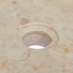 vidaXL Sink Cream 40x40x10 cm Marble Washroom Natural Stone Basin Bathroom - Additional view 4