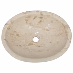 vidaXL Sink Cream 53x40x15 cm Marble Natural Stone Basin Washroom Bathroom - Additional view 4