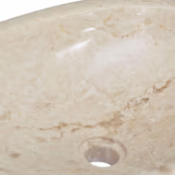 vidaXL Sink Cream 53x40x15 cm Marble Natural Stone Basin Washroom Bathroom - Additional view 5