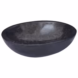 vidaXL Sink Black 53x40x15 cm Marble Natural Stone Basin Washroom Bathroom - Additional view 3