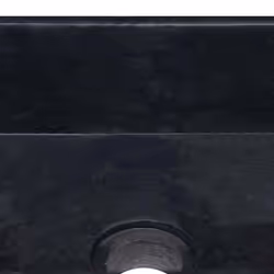 vidaXL Sink Black 30x30x13 cm Marble Natural Stone Basin Washroom Bathroom - Additional view 6