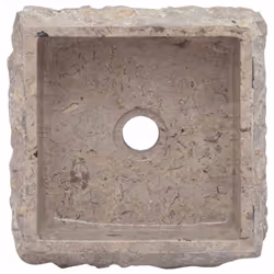 vidaXL Sink Grey 30x30x13 cm Marble Natural Stone Basin Washroom Bathroom - Additional view 5