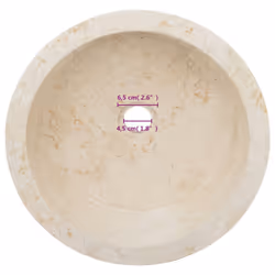 vidaXL Sink Cream Ã40x15 cm Marble Natural Stone Basin Washroom Bathroom Home - Additional view 10