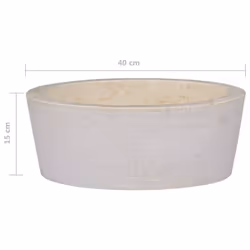 vidaXL Sink Cream Ã40x15 cm Marble Natural Stone Basin Washroom Bathroom Home - Additional view 5