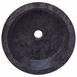 vidaXL Sink Black Ã40x15 cm Marble Natural Stone Basin Washroom Bathroom Home - Additional view 4