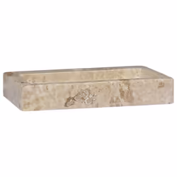 vidaXL Sink Cream 38x24x6.5 cm Marble Natural Stone Basin Washroom Bathroom - Additional view 3
