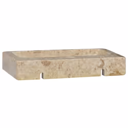 vidaXL Sink Cream 38x24x6.5 cm Marble Natural Stone Basin Washroom Bathroom - Additional view 5