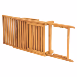 vidaXL Solid Teak Wood Sun Lounger Patio Wooden Sunbed Daybed Chaise Lounge