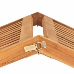 vidaXL Solid Teak Wood Sun Lounger Patio Wooden Sunbed Daybed Chaise Lounge - Additional view 5