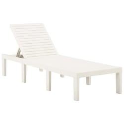 VidaXL 315826 outdoor chair Lounge Padded seat Plastic White