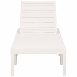 VidaXL 315826 outdoor chair Lounge Padded seat Plastic White