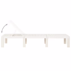 VidaXL 315826 outdoor chair Lounge Padded seat Plastic White - Additional view 4