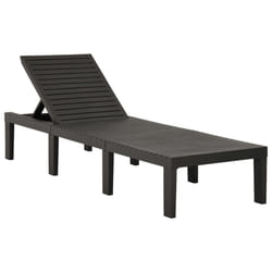 VidaXL 315827 outdoor chair Lounge Padded seat Plastic Anthracite