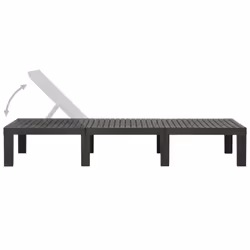 VidaXL 315827 outdoor chair Lounge Padded seat Plastic Anthracite - Additional view 4