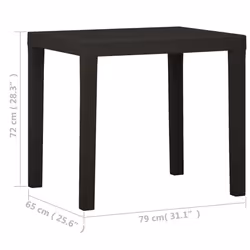 VidaXL 315845 outdoor table Anthracite - Additional view 5