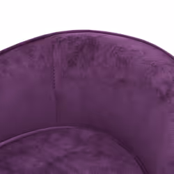vidaXL Dog Sofa Burgundy Plush Animal Supply Pet Couch Comfortable Lounge - Additional view 6