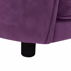 vidaXL Dog Sofa Burgundy Plush Animal Supply Pet Couch Comfortable Lounge - Additional view 7