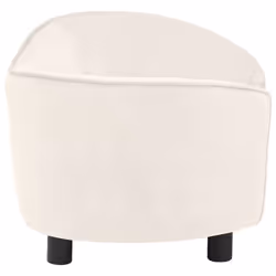 vidaXL Dog Sofa Cream Plush Animal Supply Pet Couch Comfortable Luxury Lounge - Additional view 3