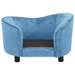 vidaXL Dog Sofa Turquoise Plush Animal Supply Pet Couch Comfortable Lounge - Additional view 5