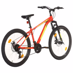 vidaXL Mountain Bike 21 Speed 27.5 inch Wheel 38 cm Red Outdoor Sport Bicycle