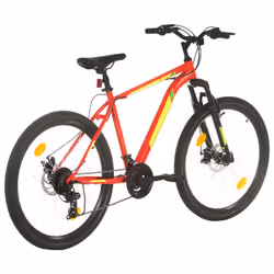vidaXL Mountain Bike 21 Speed 27.5 inch Wheel 50 cm Red Outdoor Sport Bicycle