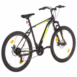 vidaXL Mountain Bike 21 Speed 27.5 inch Wheel 42 cm Black Outdoor Bicycle