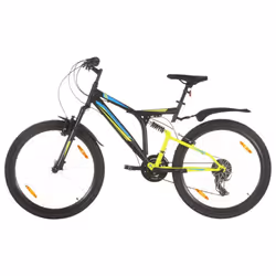 vidaXL Mountain Bike 21 Speed 26 inch Wheel 49 cm Black Outdoor Sport Bicycle