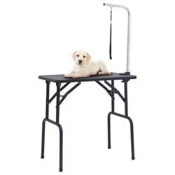 vidaXL Adjustable Dog Grooming Table with 1 Loop Pet Puppy Cat Foldable Desk