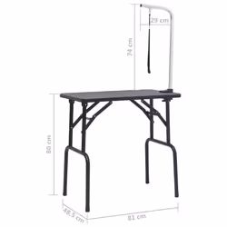 vidaXL Adjustable Dog Grooming Table with 1 Loop Pet Puppy Cat Foldable Desk - Additional view 9