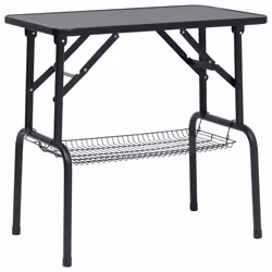 vidaXL Adjustable Dog Grooming Table with 1 Loop and Basket Pet Foldable Desk - Additional view 4