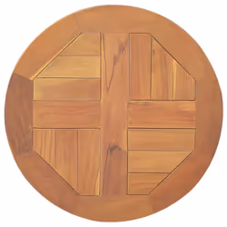 vidaXL Solid Teak Wood Table Top Round 2.5 cm 40 cm Replacement Table Top