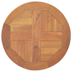 vidaXL Solid Teak Wood Table Top Round 2.5 cm 40 cm Replacement Table Top