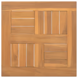 vidaXL Table Top Replacement Table Top Coffee Dining Table Top Solid Wood Teak - 40 x 40 x 2.5 cm