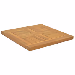 vidaXL Table Top Replacement Table Top Coffee Dining Table Top Solid Wood Teak - 40 x 40 x 2.5 cm