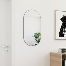 vidaXL Mirror 80x40 cm Glass Bedroom Dressing Room Living Room Decor Mirror