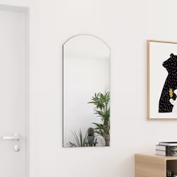 vidaXL Mirror 90x45 cm Glass Bedroom Dressing Room Living Room Decor Mirror