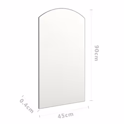 vidaXL Mirror 90x45 cm Glass Bedroom Dressing Room Living Room Decor Mirror - Additional view 5