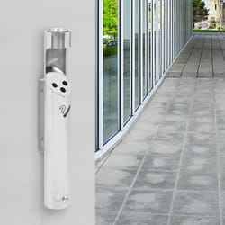 vidaXL Wall Mounted Ashtray Stainless Steel Wall Hung Ashes Tray Furniture