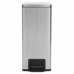 vidaXL Dustbin with Pedal Anti-fingerprint 30L Silver Stainless Steel Basket - Additional view 2