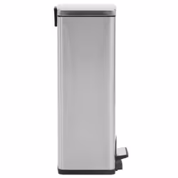 vidaXL Dustbin with Pedal Anti-fingerprint 30L Silver Stainless Steel Basket - Additional view 3