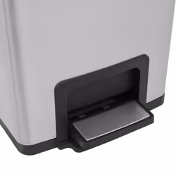 vidaXL Dustbin with Pedal Anti-fingerprint 30L Silver Stainless Steel Basket - Additional view 8