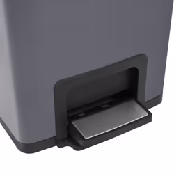 vidaXL Dustbin with Pedal Anti-fingerprint 30L Grey Stainless Steel Basket - Additional view 8
