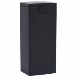 vidaXL Dustbin with Pedal Anti-fingerprint 30L Black Stainless Steel Basket - Additional view 4