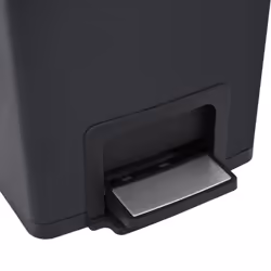 vidaXL Dustbin with Pedal Anti-fingerprint 30L Black Stainless Steel Basket - Additional view 8