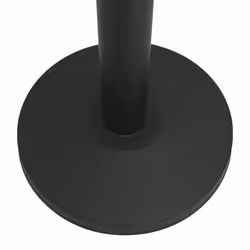 vidaXL 4x Stanchions with Belts Airport Barrier Iron Black Safety Fencing - Additional view 3
