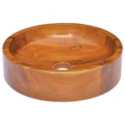 vidaXL Basin Wooden Basin Wash Washroom Bathroom Sink Hardwood Living Space